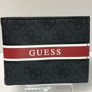 GUESS Signature Coated Canvas Bifold Wallet ❤️
